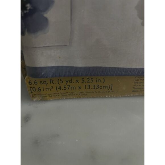 Sunworthy WFP2055 Floral Prepasted Border 6.6 Sq Ft 5yd X 5.25” Yards SEALED - Picture 2 of 4